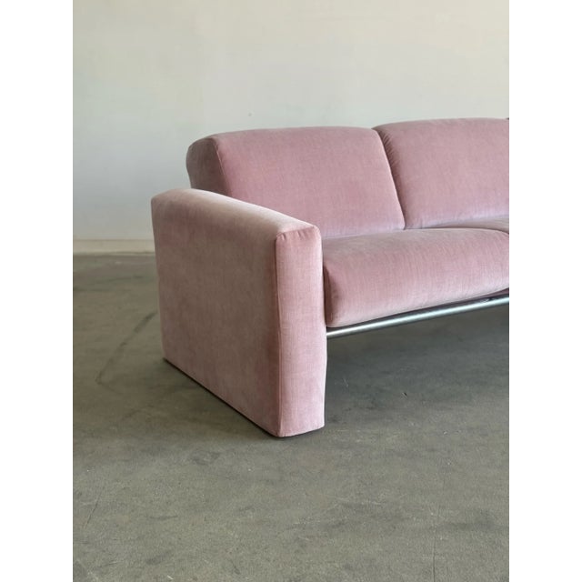 1980s 1980s Post Modern Sofa in Lilac For Sale - Image 5 of 11