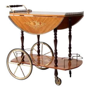 Mid Century Italian Sorrento Specialities Bar Cart Set