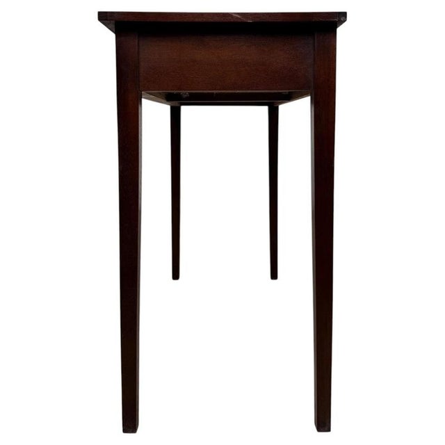 Antique English Mahogany Writing Table For Sale - Image 9 of 12
