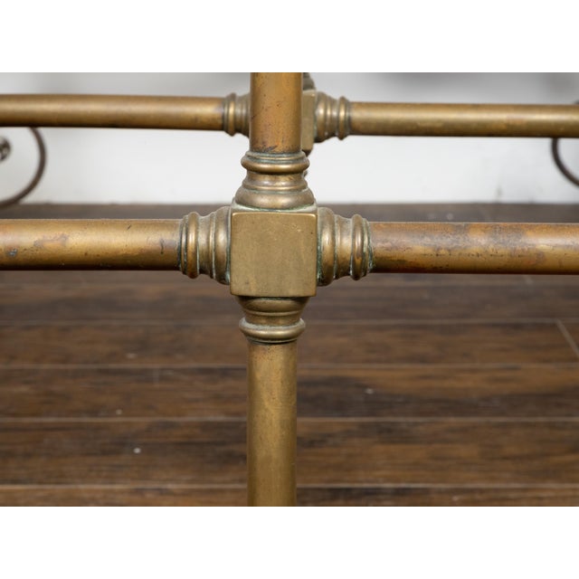 Victorian English Victorian Period 19th Century Brass Umbrella Stand with Removable Plaque For Sale - Image 3 of 12