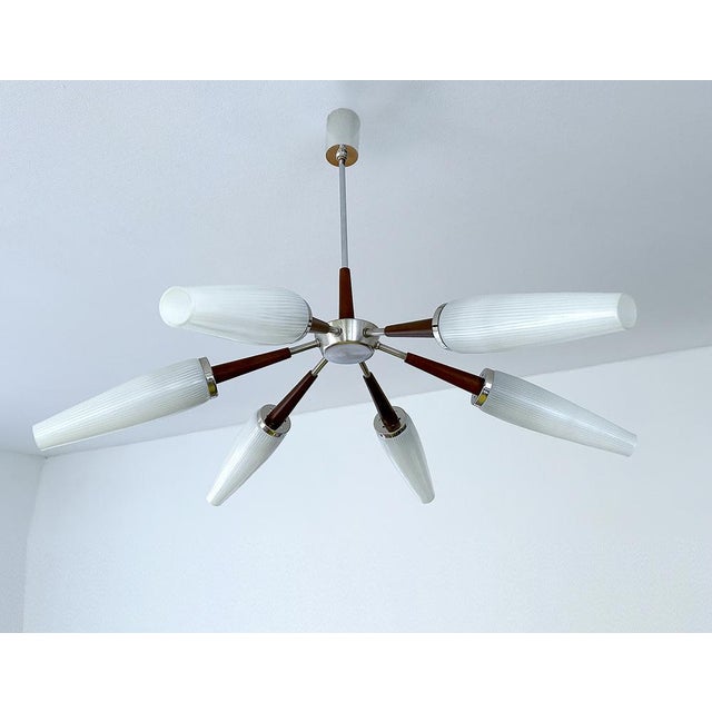 Large Vintage Sputnik Chandelier, 1960s For Sale - Image 6 of 18