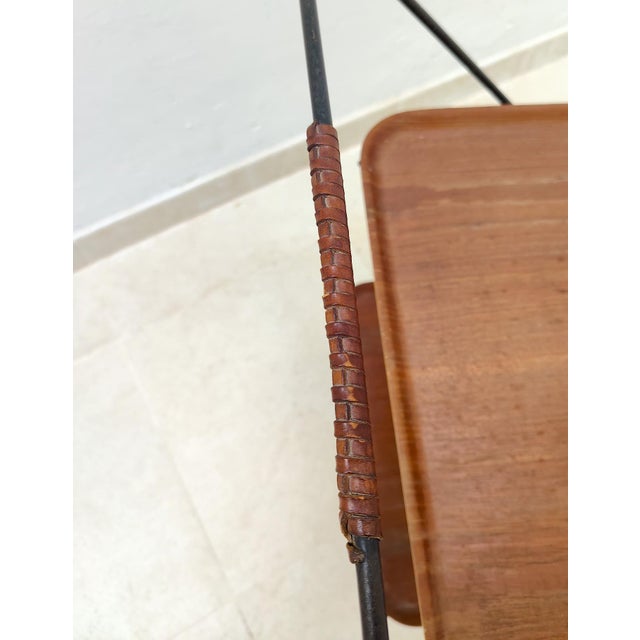 Teak Bar Cart with Wheels by Campo E Graffi for Home, 1960s For Sale - Image 6 of 13