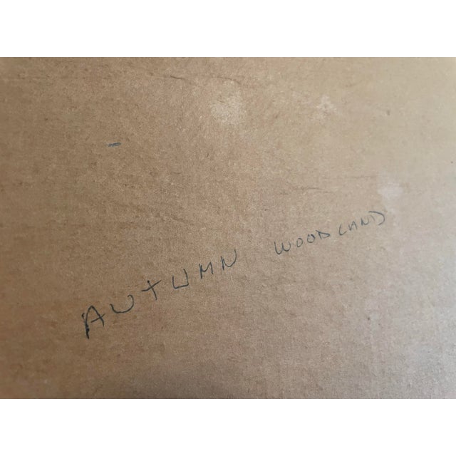 "Autumn Woodland", George Laurence Nelson Original Oil Painting, 1955 For Sale - Image 6 of 10