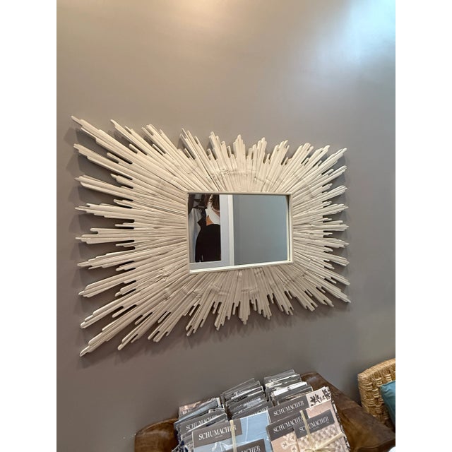 Theodore Alexander Mariner Bamboo Sunburst Mirror For Sale - Image 9 of 12