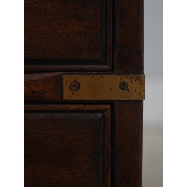 Drexel Heritage Small Campaign Style Accent Chest For Sale In Philadelphia - Image 6 of 15
