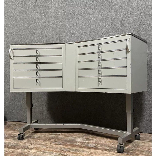 Vintage Dentists Serving Cart, 1940 For Sale - Image 4 of 6