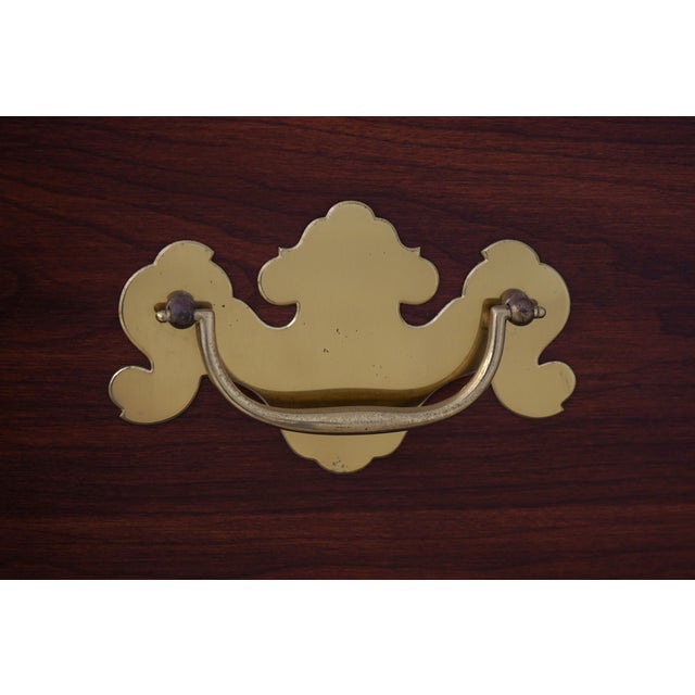 Henkel Harris 3 Part Cherry Highboy Chest of Drawers For Sale - Image 11 of 18