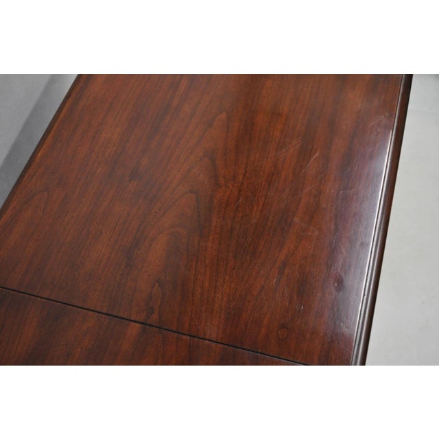 Wood Vintage Drexel Heritge Georgian Style Cherry Wood Dry Bar Server Cabinet For Sale - Image 7 of 12