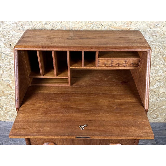 Danish Modern Teak Secretary Chest of Drawers from Dyrlund, Denmark, 1960s For Sale - Image 10 of 18