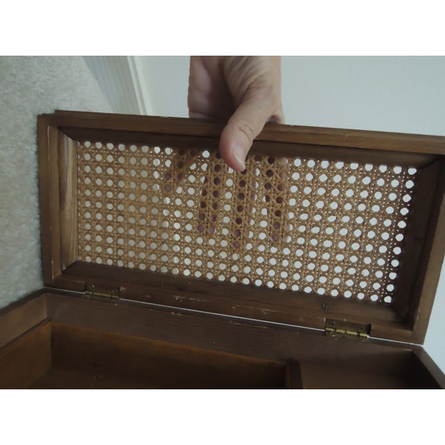 Cane Top Oak Wood Jewelry Music Box For Sale In Chicago - Image 6 of 12