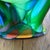 Large 12” Mid-Century Murano Style Splatter Glass Fazzoletto Handkerchief Vase For Sale - Image 9 of 10