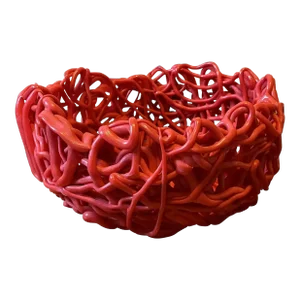 Large Postmodern Gaetano Pesce Senza Fine Resin Bowl or Basket