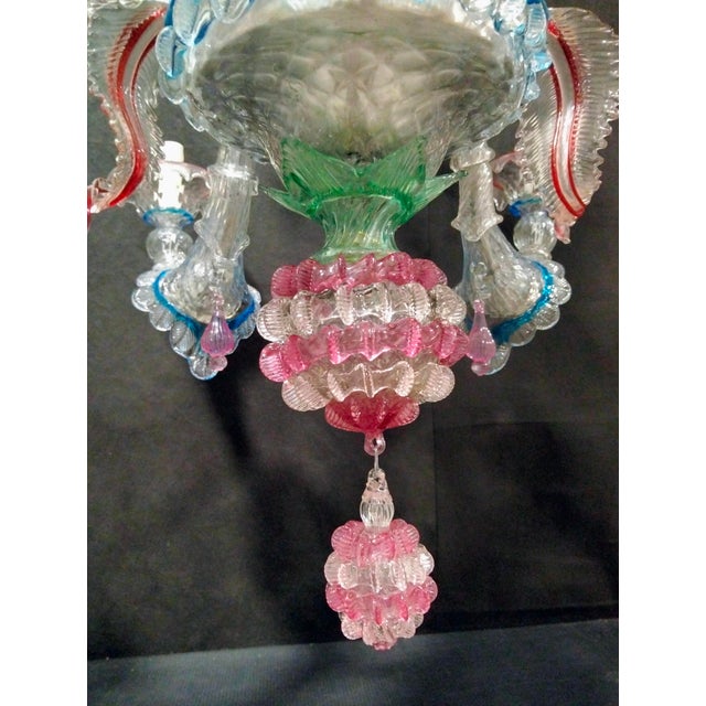 1950s Murano Glass Chandelier, 1950s For Sale - Image 5 of 14