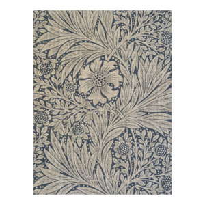 William Morris Fabric 'Marigold 1 5/8 Yards China Blue/Ivory Linen Blend