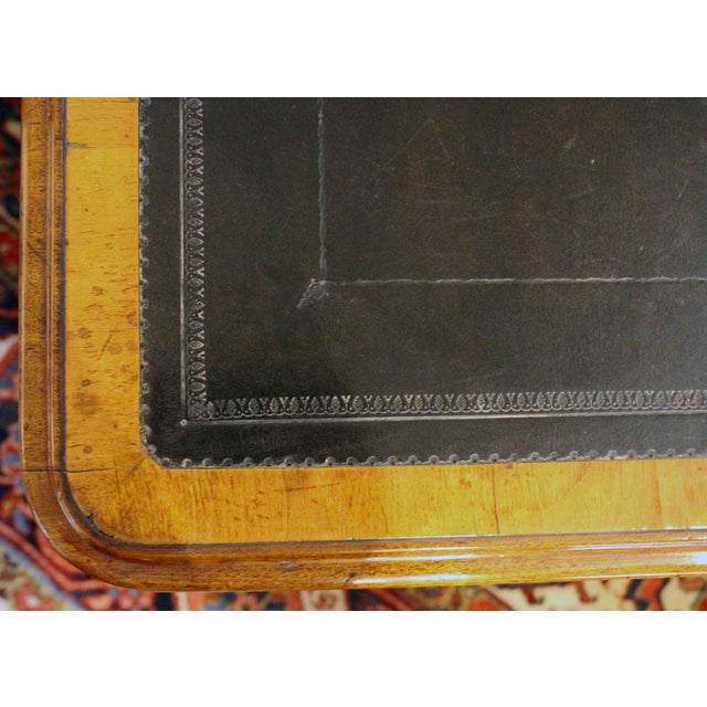 English Circa 1860 English Double Pedestal Collector's Chest Desk For Sale - Image 3 of 9