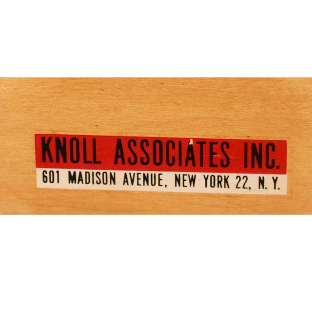 Wood Mid Century Vintage Jens Risom Knoll Webbed Armchair For Sale - Image 7 of 11