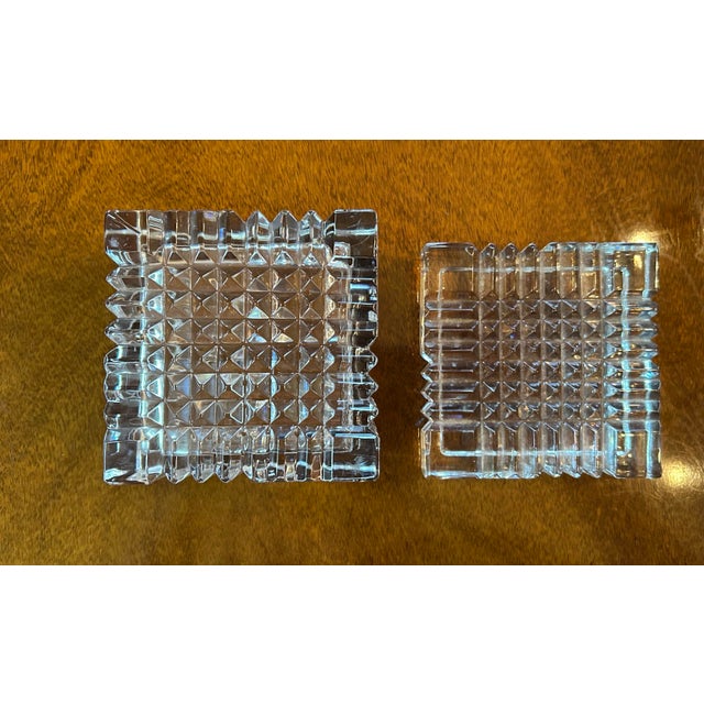 Ralph Lauren Vintage Crystal Trinket Box Faceted Cube With Lid For Sale - Image 4 of 5