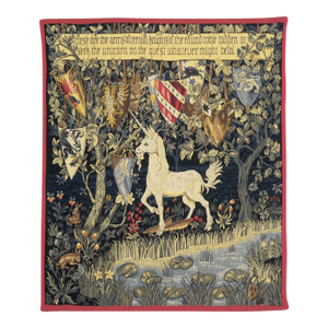 The Quest for the Unicorn Loom Woven Tapestry - 92 X 78 Cm (3'0" X 2'7") - Requires Rod Size 2