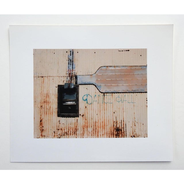 Small late 20th century photograph on glossy paper by Eric C. Weller (20th century) Texas. Architectural abstract Dance...