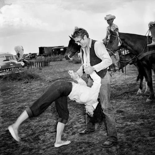 Elizabeth Taylor Flipping With James Dean Archival Pigment Print For Sale