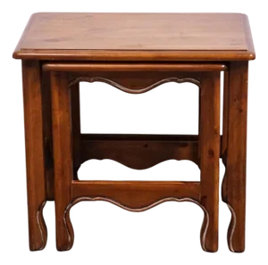Ethan Allen Chateau Normandy Collection Solid Pine 25" Nesting End Tables 17-8016 - 217 Finish