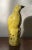Yellow Antique 19th Century Chinese Export Porcelain Bird Figure of a Quail or Dove in Bright Yellow Glaze Standing on Rock Work For Sale - Image 8 of 12