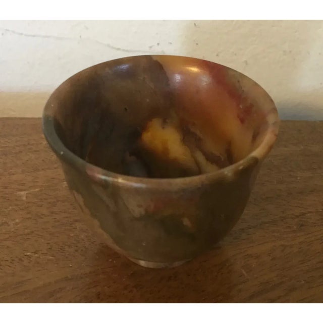 Brown Antique 19th Century Chinese Carved Agate Stone Wine Cup For Sale - Image 8 of 13