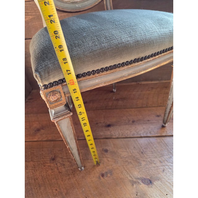 Wood Dining Room Chairs Set of 12 Armless For Sale - Image 7 of 11