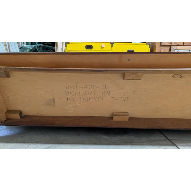 Brown 1960s Kipp Stewart & Stewart McDougall for Drexel Declaration Walnut Bookcase For Sale - Image 8 of 11