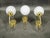 Elegant set of three original wall lights manufactured by kamenický šenov, czechoslovakia, during the 1970s. These...