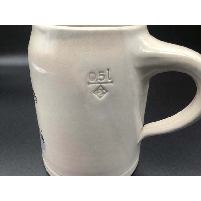 Sculpture Materials Vintage German Ceramic Beer Stein For Sale - Image 7 of 13