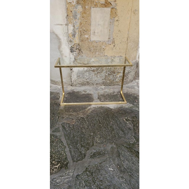 Brass Console Table, 1970s For Sale - Image 6 of 9