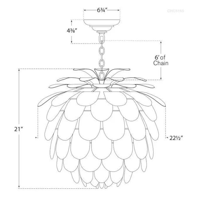 Modern Chapman & Myers for Visual Comfort Signature Cynara Medium Chandelier in White & Gild For Sale - Image 3 of 3