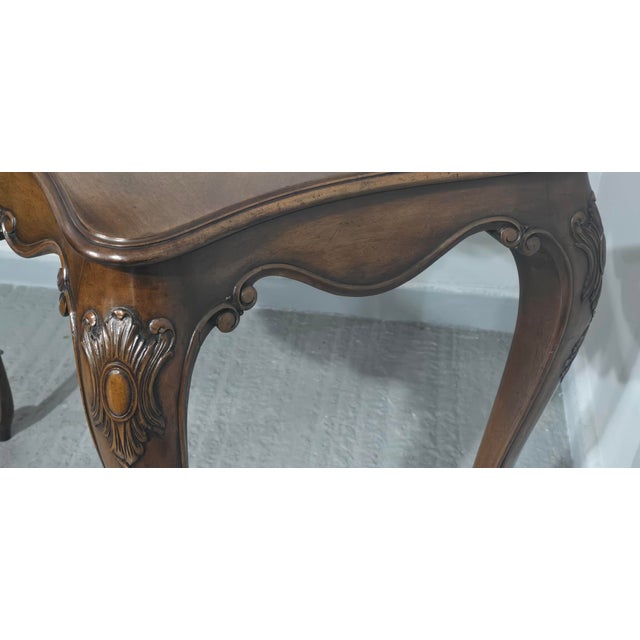 Brown Mahogany Console Hall Table, 1900 For Sale - Image 8 of 13