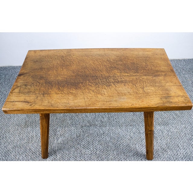 Antique Waxed Butcher's Block Table, Late 19th Century For Sale - Image 4 of 7