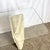 Glass Vintage Glass Top Travertine Pedestal Console Table For Sale - Image 7 of 12