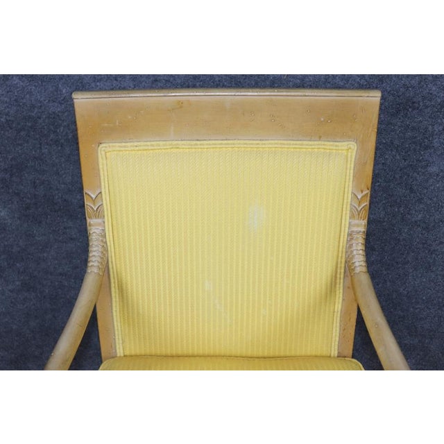 Pair of Regency Style Carved Dolphin Head Armchairs For Sale - Image 9 of 13
