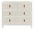 Matthew Izzo Home Pascal Antique White Matte Lacquer Three Drawer Chest With Brass Drawer Pulls For Sale