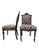 19th Century Eastlake Walnut Hall Chairs With Bargello Upholstery, Set of 2 For Sale - Image 12 of 15