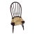 Vintage Windsor Style Chair With Hand-Woven Rush Seat For Sale