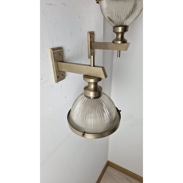 Azucena Vintage Chrome Wall Lights with Fresnel Glass, 1960s, Set of 2 For Sale - Image 4 of 14