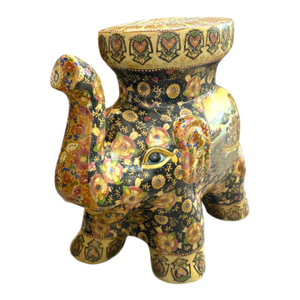 Vintage Satsuma Chinese Republic Period Elephant Garden Stool – 1970s