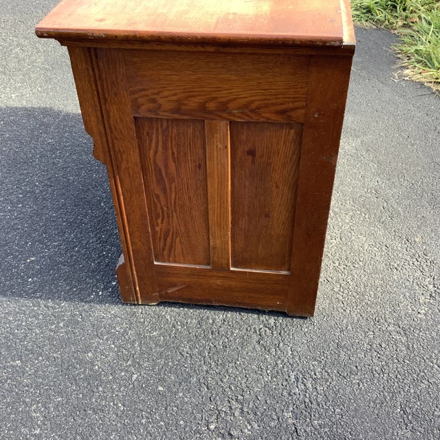 Wood 1920s Antique East Victorian Washstand For Sale - Image 7 of 8