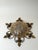 German Gilt Wrought Iron and Textured Glass Flush Mount, 1970s For Sale - Image 12 of 13