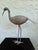 Pair of Vintage Bronze Patina Crane Sculptures in Complementary Poses For Sale - Image 4 of 12