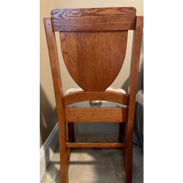Early 20th Century Solid Oak Dining Room Chairs - Set of 6 For Sale - Image 5 of 9