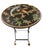 Vintage Italian Hand-Painted Chinoiserie Tray Table by Ganci & C. For Sale - Image 4 of 11