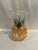 A large scale vintage handcrafted Romanian Crystal pineapple vase. Hand painted, 12” high x 7.25” diameter at top.