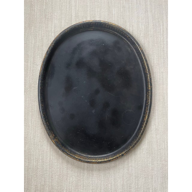 Traditional Large Antique Lacquer Paper Mache Tray For Sale - Image 3 of 6
