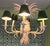 Metal 1970s Italian White Painted Tole Pineapple Chandelier For Sale - Image 7 of 10